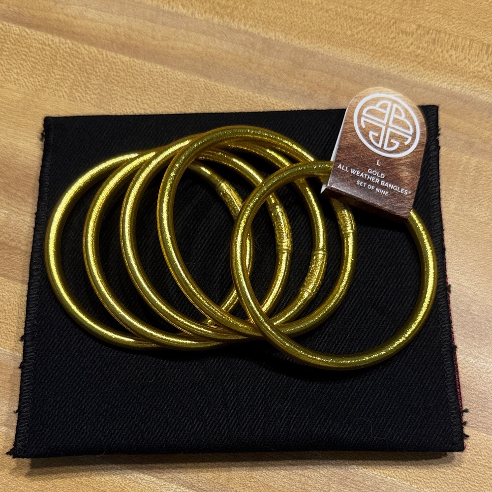 Gold All Weather Bangles Set